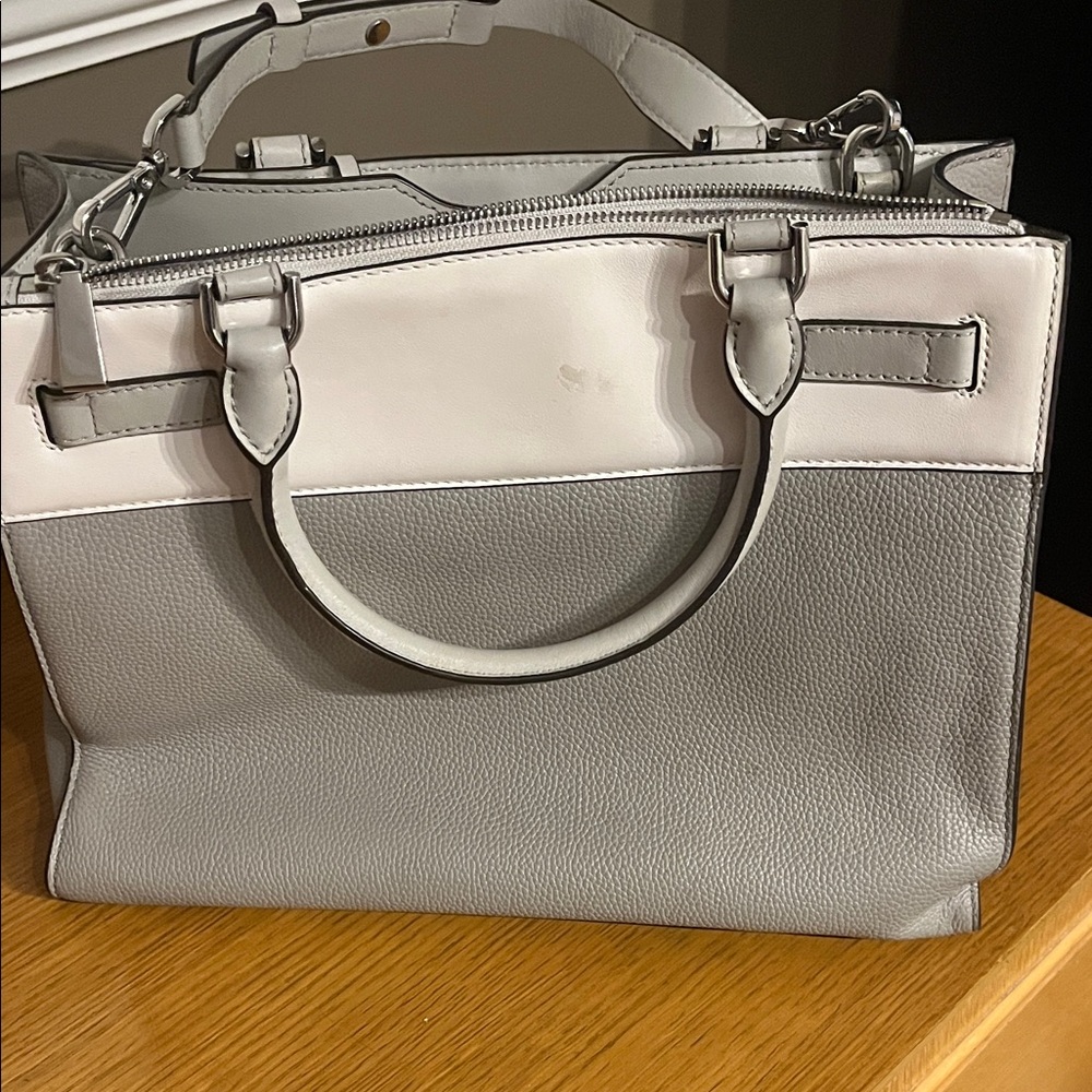 Michael Kors Two-Tone Gray Satchel - Picture 2 of 7